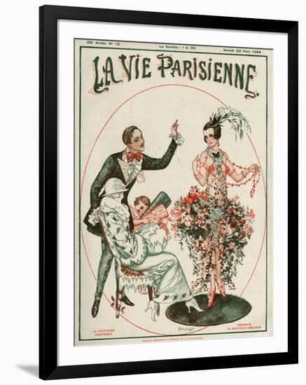 La Vie Parisienne, Cheri Herouard, 1924, France-null-Framed Giclee Print