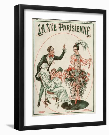 La Vie Parisienne, Cheri Herouard, 1924, France-null-Framed Giclee Print