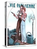 La Vie Parisienne, Couples Gardening Tools, Gardens Magazine, France, 1936-null-Stretched Canvas