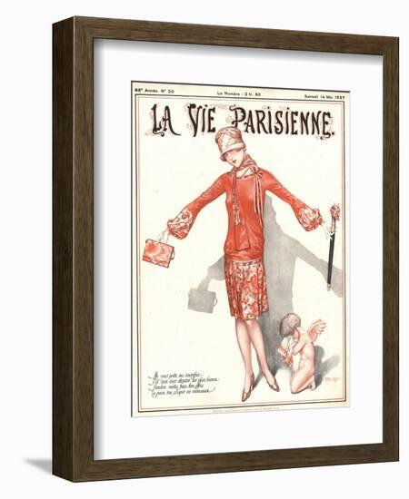 La Vie Parisienne, Erotica Glamour Cupids Art Deco Womens Magazine, France, 1927-null-Framed Giclee Print