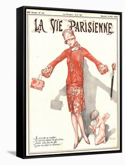 La Vie Parisienne, Erotica Glamour Cupids Art Deco Womens Magazine, France, 1927-null-Framed Stretched Canvas