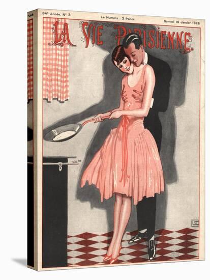 La Vie Parisienne, Erotica Glamour Womens Art Deco Cooking Magazine, France, 1926-null-Stretched Canvas