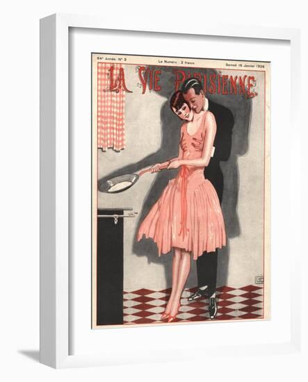 La Vie Parisienne, Erotica Glamour Womens Art Deco Cooking Magazine, France, 1926-null-Framed Giclee Print