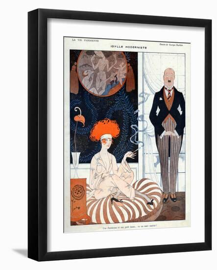 La Vie Parisienne, G Barbier, 1918, France-null-Framed Giclee Print