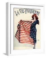 La Vie Parisienne, Georges Leonnec, 1918, France-null-Framed Giclee Print