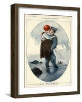 La Vie Parisienne, Georges Leonnec, 1918, France-null-Framed Giclee Print