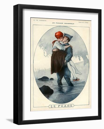 La Vie Parisienne, Georges Leonnec, 1918, France-null-Framed Giclee Print