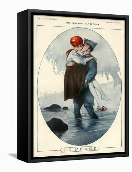 La Vie Parisienne, Georges Leonnec, 1918, France-null-Framed Stretched Canvas