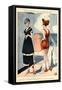 La Vie Parisienne, Georges Leonnec, 1918, France-null-Framed Stretched Canvas