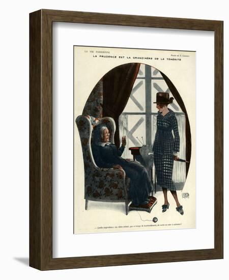 La Vie Parisienne, Georges Leonnec, 1918, France-null-Framed Giclee Print