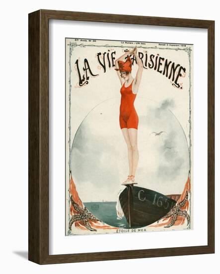 La Vie Parisienne, Georges Leonnec, 1919, France-null-Framed Giclee Print