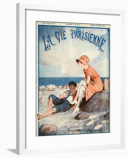 La Vie Parisienne, Georges Leonnec, 1919, France-null-Framed Giclee Print