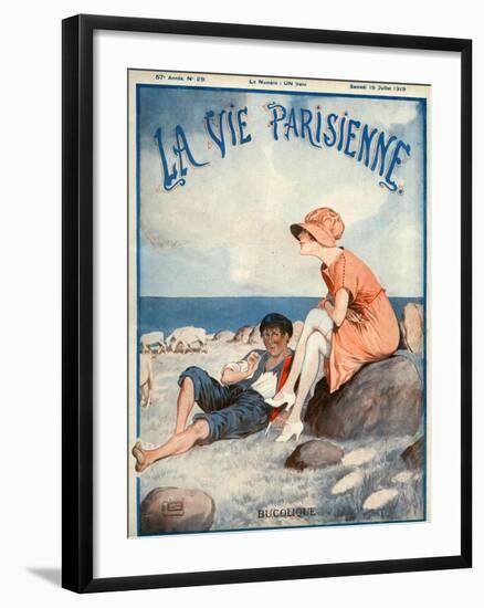 La Vie Parisienne, Georges Leonnec, 1919, France-null-Framed Giclee Print