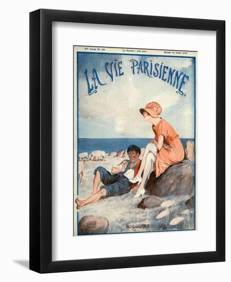 La Vie Parisienne, Georges Leonnec, 1919, France-null-Framed Giclee Print