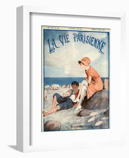 La Vie Parisienne, Georges Leonnec, 1919, France-null-Framed Giclee Print