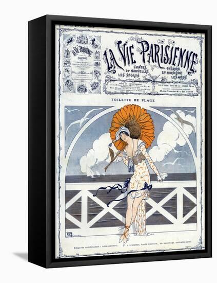 La Vie Parisienne, Georges Leonnec, 1923, France-null-Framed Stretched Canvas