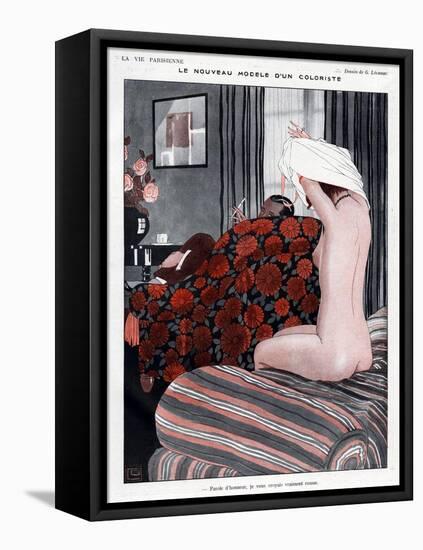 La Vie Parisienne, Georges Leonnec, 1923, France-null-Framed Stretched Canvas