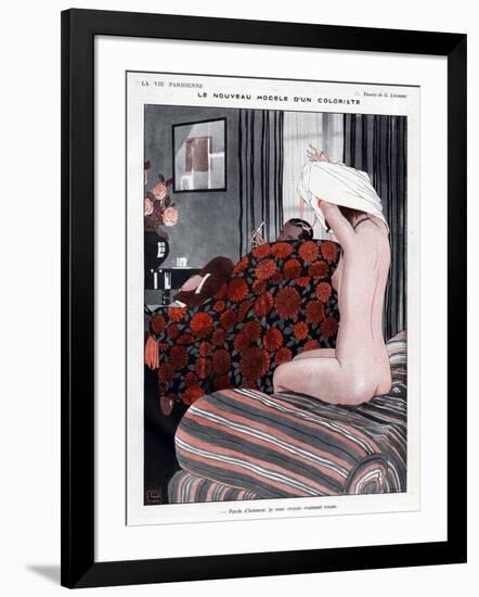 La Vie Parisienne, Georges Leonnec, 1923, France-null-Framed Premium Giclee Print