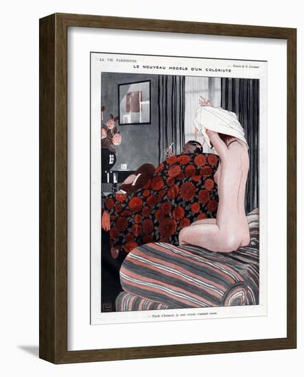 La Vie Parisienne, Georges Leonnec, 1923, France-null-Framed Giclee Print