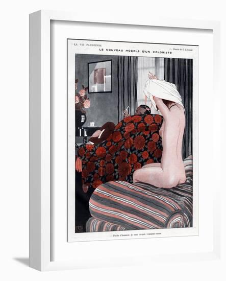 La Vie Parisienne, Georges Leonnec, 1923, France-null-Framed Giclee Print