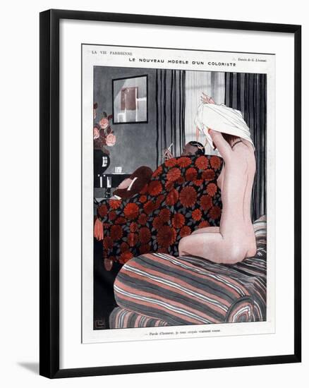 La Vie Parisienne, Georges Leonnec, 1923, France-null-Framed Giclee Print