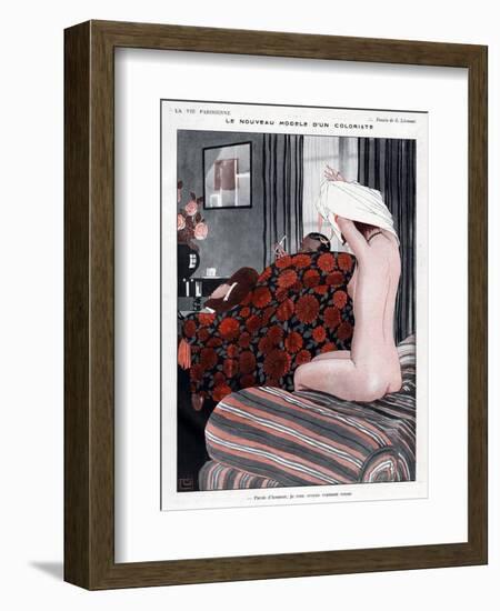 La Vie Parisienne, Georges Leonnec, 1923, France-null-Framed Giclee Print