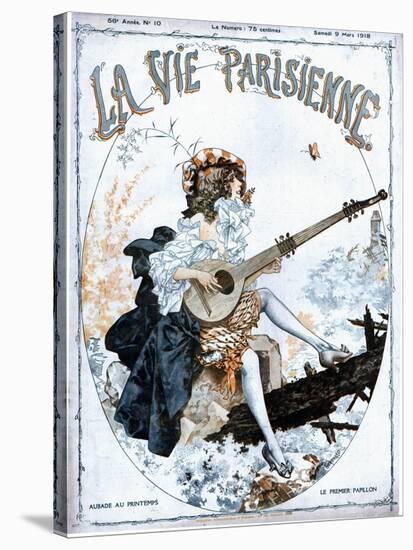 La Vie Parisienne, Glamour Musical Instruments Magazine, France, 1918-null-Stretched Canvas