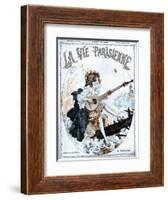 La Vie Parisienne, Glamour Musical Instruments Magazine, France, 1918-null-Framed Giclee Print