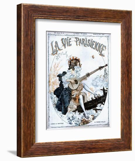 La Vie Parisienne, Glamour Musical Instruments Magazine, France, 1918-null-Framed Giclee Print