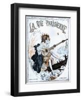 La Vie Parisienne, Glamour Musical Instruments Magazine, France, 1918-null-Framed Giclee Print