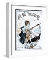 La Vie Parisienne, Glamour Musical Instruments Magazine, France, 1918-null-Framed Giclee Print