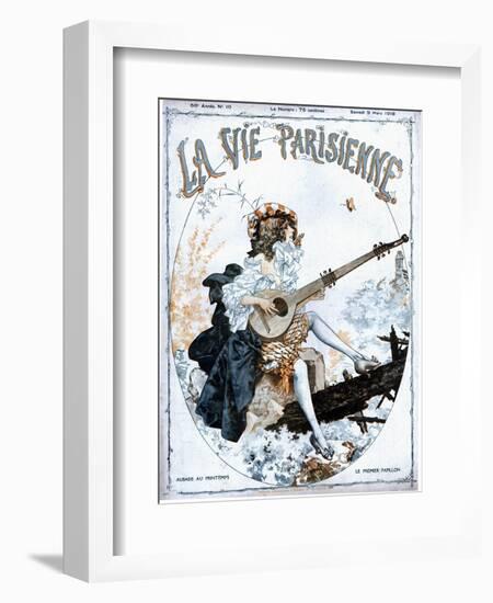 La Vie Parisienne, Glamour Musical Instruments Magazine, France, 1918-null-Framed Giclee Print