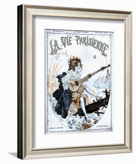 La Vie Parisienne, Glamour Musical Instruments Magazine, France, 1918-null-Framed Giclee Print