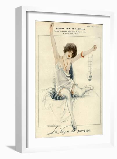 La Vie Parisienne, J Leclerc, 1919, France-null-Framed Giclee Print