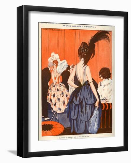 La Vie Parisienne, Julien Jacques Leclerc, 1920, France-null-Framed Giclee Print