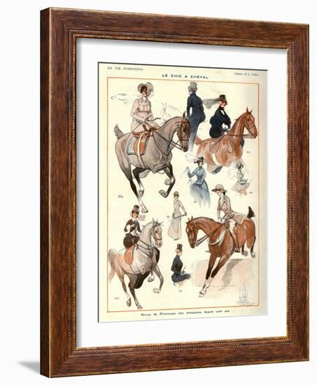 La Vie Parisienne, L Vallet, 1922, France-null-Framed Giclee Print