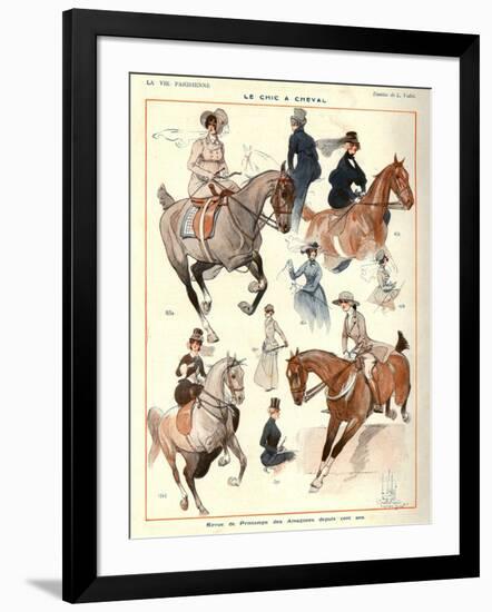 La Vie Parisienne, L Vallet, 1922, France-null-Framed Giclee Print