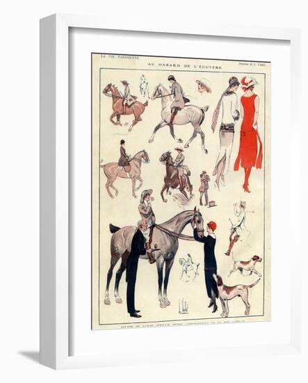 La Vie Parisienne, L Vallet, France-null-Framed Giclee Print