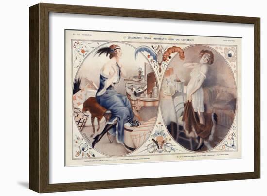 La Vie Parisienne, Leo Fontan, 1922, France-null-Framed Giclee Print