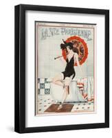 La vie Parisienne, Leo Fontan, 1923, France-null-Framed Giclee Print