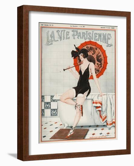 La vie Parisienne, Leo Fontan, 1923, France-null-Framed Giclee Print