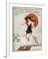 La vie Parisienne, Leo Fontan, 1923, France-null-Framed Giclee Print