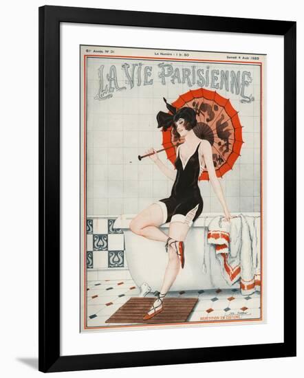 La vie Parisienne, Leo Fontan, 1923, France-null-Framed Premium Giclee Print