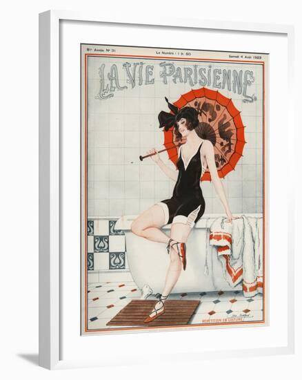 La vie Parisienne, Leo Fontan, 1923, France-null-Framed Giclee Print