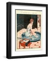 La Vie Parisienne, Leo Fontan, 1924, France-null-Framed Giclee Print