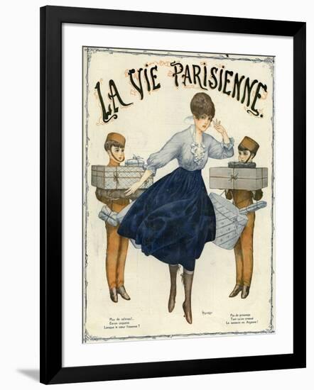 La Vie Parisienne, Magazine Cover, France, 1916-null-Framed Giclee Print