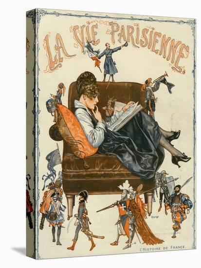 La Vie Parisienne, Magazine Cover, France, 1920-null-Stretched Canvas