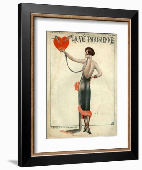 La Vie Parisienne, Magazine Cover, France, 1925-null-Framed Giclee Print