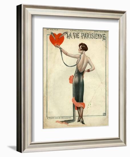 La Vie Parisienne, Magazine Cover, France, 1925-null-Framed Giclee Print