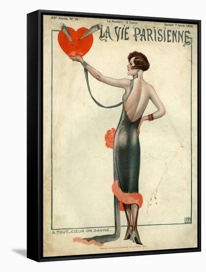 La Vie Parisienne, Magazine Cover, France, 1925-null-Framed Stretched Canvas